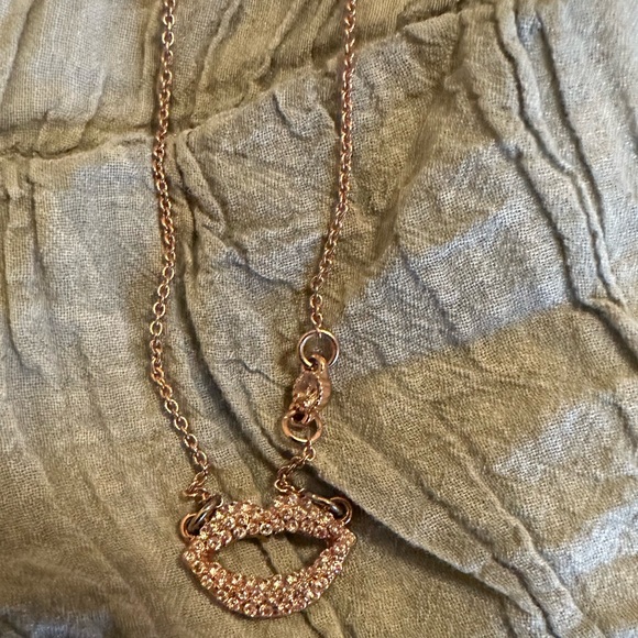Rose Gold Betsey Johnson Necklace - Picture 3 of 4
